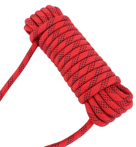 Paracord Robuste de 12 mm, lanière Panchute Corad avec Accessoire Corde d'escalade Mousqueton, résistance maximale 2100 kg(20M)