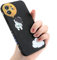 Yonds Queen for iPhone 7 Plus / 8 Plus Cute Case, Cartoon Astronaut Space Moon Planet Design Stylish Bumper Cover TPU Rubber Protective Shockproof Case(Black Moon, iPhone 7 Plus / 8 Plus)