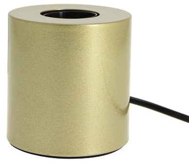 Xanlite, Lampe à Poser Cylindrique en Métal Couleur Laiton, Culot E27, Design Moderne, Hauteur Réglable, Éclairage Élégant, pour Chambre ou Bureau