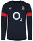 Umbro Mens Eng Trn J Long Sleeve T-Shirt Navy/Scarlet L