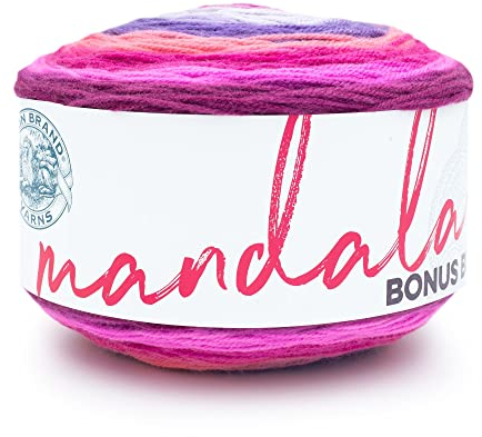 Lion Brand Yarn Mandala Bonus Bundle Garn, Garn zum Stricken, Häkeln und Basteln, 1 Knäuel, Talos