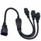 We Top PDU UPS Server C14 to 3 x C13 Y Type Split Kettle Lead IEC Power Extension Cable for Home Appliance PC Computer Monitor Stage Lights