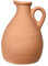 Terracotta Jug Vase With Handle Roman Style Ceramic Flower Bud Stem Pot Decor Dark Pink