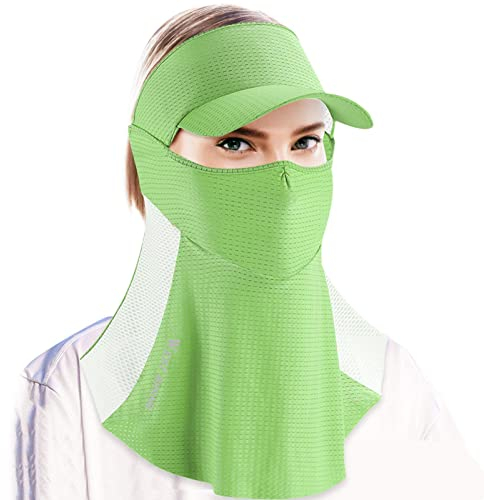 backlight UV-Gesichtsschutz | UV-Schutzmütze für Damen - Sonnenhut mit UPF 50+ Sonnenschutz, Faltbare Klappenabdeckung für Männer und Frauen