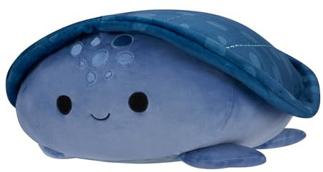 Squishmallows Stackables Original Truman Tortue en cuir Bleu 30,5 cm – Peluche officielle Jazwares Ultrasoft