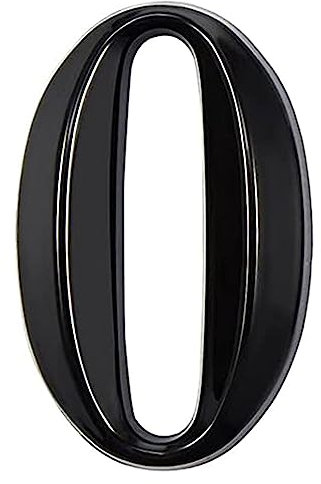 3 Inches Door Numbers 3D Mailbox Numbers Waterproof, Address Numbers Self Adhesive House Numbers Street Number Stickers for House Mailbox Apartment Hotel (Black-0)