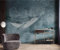 Papier Peint Panoramique Baleine Abstraite Océan 3D Poster Mural pour Salon Chambre Décoration Murale