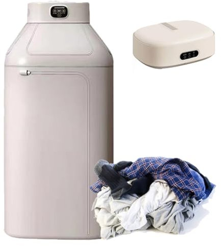 Secadora de Ropa Eléctrica, Secadora de Ropa Plegable Portátil de 600 W con Dos Modos de Calefacción, Plancha de Vapor Doméstica Totalmente Automática con Temporización Inteligente para el Hogar