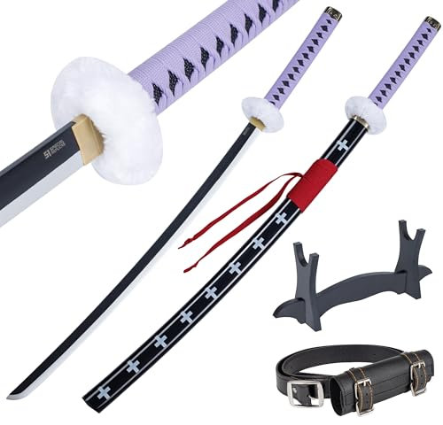 Épée de Cosplay Katana en Bambou, inspirée du Katana Roronoa Zoro One Piece Sword 105 cm 41 Pouces, Une variété de Styles au Choix