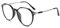 VEVESMUNDO Blaulichtfilter Lesebrillen Metall Groß Rund Nerdbrille Anti Blaulicht Brillen Damen Herren +0.5,+1.0,+1.5,+2.0,+2.5,+3.0,+3.5,+4.0 (1 Stück Matt Schwarz, 0.5)