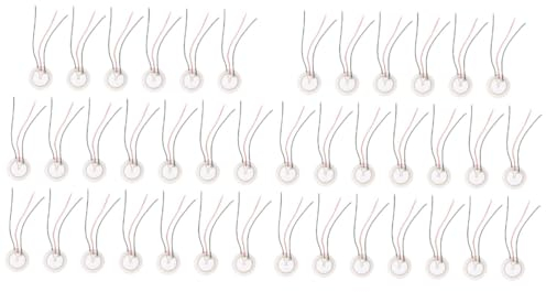 jojofuny 40 Stk Dreipoliger Summer lauter Piezo-Summer Piezo-Tonabnehmer musikinstrumente musical instruments e-drum Gitarren Mini-Mikrofon Piezoscheibe Stahl Summer Passiv Sensor Hibiskus