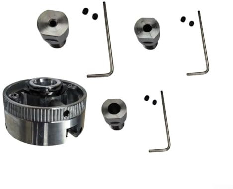 Hasaller Drehfutter-Klemme, Mikro-Metall-Drehmaschine, Dreibackenfutter für Holzbearbeitung, Mini-Maschinen-Werkzeuge (3,17 mm)