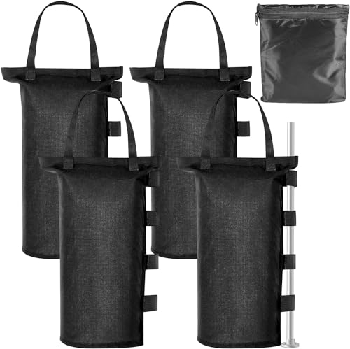 4 Stück Pavillon Gewichte, Gewichte für Ppavillon 600D Oxford Wasserdicht Sandsäcke zum Beschweren, Pavillion Beschwerung für Faltpavillon Pavillon Zelt Outdoor (15 x 50 cm)