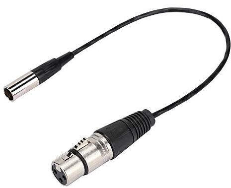 Vvikizy Cable de Mini XLR Macho de 3 Pines a XLR Hembra de 3 Pines Blindado con Alambre de Cobre siyear mini xlr macho a xlr hembra Adaptador XLR Mini Jack de Przemysł i nauka