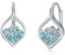 PROESS Berg Ohrringe 925 Sterling Silber Türkis Berg Creolen Ohrringe Bergliebe Schmuck Geschenke für Tochter Mutter Frauen Mädchen Teenager