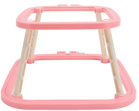 Adjustable Double Layer Embroidery Frame Stitch Hoop Stand, ABS Steel Needlework Holder Tool, Suitable for Various Craft Projects (1)