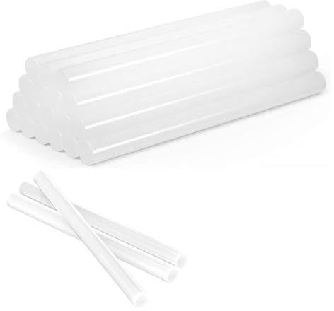 30 Stück Heißklebesticks 7 x 150 mm Heißklebestifte Klebesticks Transparent Heissklebesticks für Heimwerken Reparieren zum Kleben von Holz, Kunststoff, Keramik