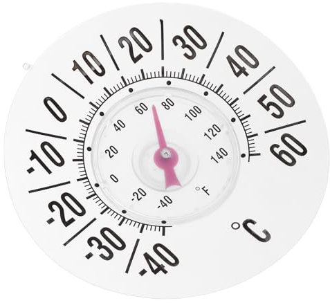 Happyyami Thermomètre De Fenêtre Analogique Précis Avec Ventouse - Intérieur Et Extérieur Pour Pépinière