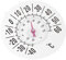 Happyyami Thermomètre De Fenêtre Analogique Précis Avec Ventouse - Intérieur Et Extérieur Pour Pépinière