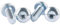 Vite a testa cilindrica Torx M3-M8 Bulloni a testa tonda zincati blu e bianchi di grado 8.8, 20 pezzi, M3x8