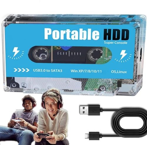 Pocket Super Console - Consola de juegos retro 2024 compatible con 70 simuladores, Plug and Play, salida HDMI de alta definición 4K, palo de juego integrado en 110000 juegos