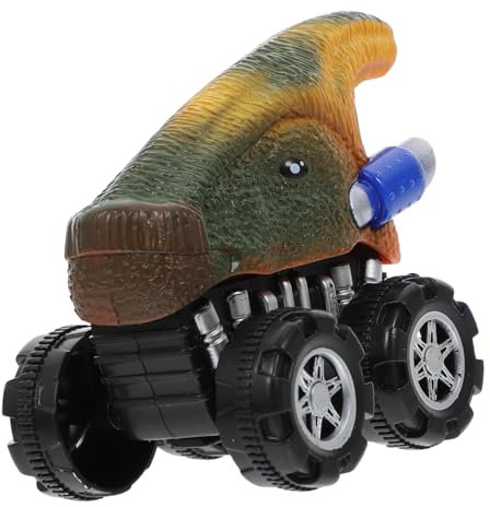 BESTonZON Auto Zurückziehen Desktop-Dinosaurier-schmuck Hinterwagen Spielzeug Mini-Modell - Zurück Dinosaurierspielzeug Dinosaurier-unterrichtsstütze LKW-Spielzeug Puzzle-Spielzeug Plastik