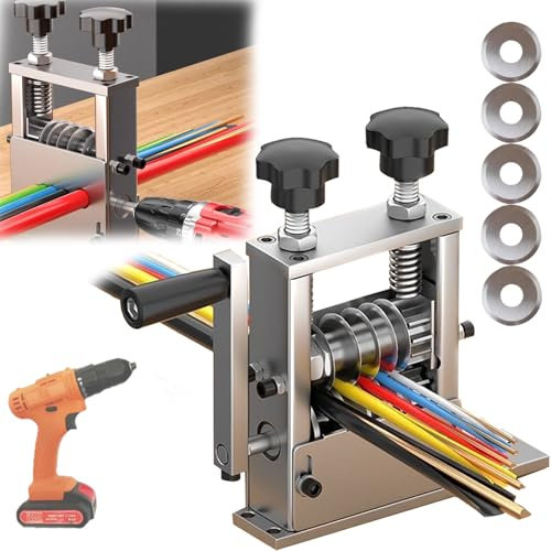 Pelacables, Pelacables 6 Orificios Herramienta Peladora Cables Automática 1-17Mm Máquina Peladora Eléctrica Manual 2 Modos Máquina Peladora Pelacables De 5 Cables Al Mismo Tiempo Con 5 Cuchillas