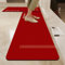 Highdi Absorbant Diatomite Tapis Cuisine, Nouvel an Rouge Tapis Cuisine Devant Evier Séchage Rapide, Tapis Cuisine Antidérapant, Lavable Tapis de Cuisine, pour Cuisine, Salon (40x60cm,Rouge 1)