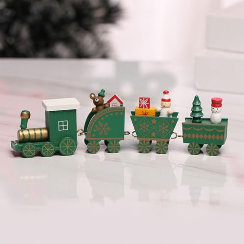 GETBSTOOP Weihnachtszug for Holz, Nostalgische Weihnachtsdekoration Weihnachtszug Dekoration, Weihnachtsfiguren Home Decor, Hristmas Table Centerpieces