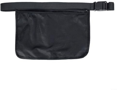 CWOQOCW Tennisball-Halter, verstellbare Hüfttasche, Gepäckband, Reisetasche, Tennisball-Gürteltasche für Golf, Netzgürtel, schwarz, 45–130 cm