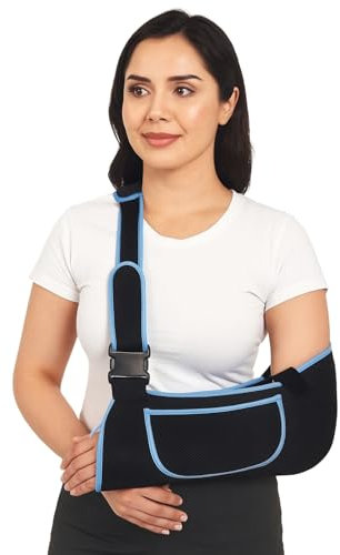 ZMDMAH Armschlinge für Damen und Herren Arm-Schlinge mit verstellbarem Schultergurt Weiche und atmungsaktive Mesh-Unterstützung für Armstütze gebrochene Arme Schulterluxation und Ellbogenverletzungen