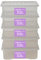 Wham Crystal Plastic Storage Boxes With Lids Home Office Stackable Nestable Container Box, 32L Easy fit Underbed Protective Storage Box, 60 x 40 x 18 cm - Tint Grey (Set of 5)