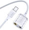 MOSWAG Adaptador de Auriculares USB C a Doble Jack de 3,5mm, Convertidor de Tipo C a Conector TRS para Auriculares y Micrófono, Compatible con Smartphones
