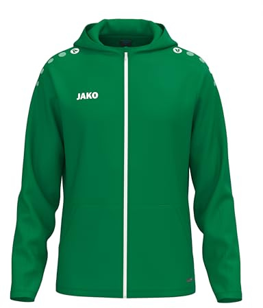 JAKO One Kapuzenjacke – Atmungsaktive Sportjacke für Kinder aus 100% Polyester, mit weichem Micro-Fleece, ideal für Sport und Freizeit