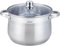 7 Liter ca 22 x 19cm Edelstahl Rostfrei Premium Topf Kasserolle mit Deckel