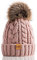 REDESS Damen Winter Bommel Beanie Mütze mit warmem Fleece gefüttert, Dicker Slouchy Snow Knit Skull Ski Cap