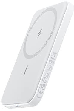 Anker Power Bank, 621 Magnetic Battery (MagGo), 5000mAh Magnetic Wireless Portable Charger with USB-C Cable, Only Compatible with iPhone 16/16 Plus/16 Pro/16 Pro Max, iPhone 15/14/13/12 Series