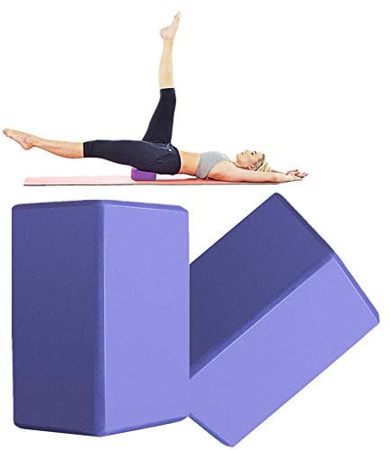 BOduShang Yoga Block Yoga Set Pilates Kopfblock Pilates-Blöcke Schaumblock mit hoher Dichte Yoga Starter Kit Yoga Block Set Yoga-Blöcke und Steine Lightpurple,2pcs