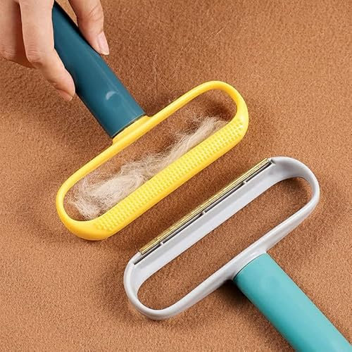 Portable Lint Remover Fur Hair Clothes Cleaner Reusable Roller Effective For Cleaning Clothes Pet Hair Bread Crumbs Lint Durable H 15.2xw 13.9cm (Pack Of 1) (assorted colour)