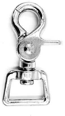 hochwertige Herstellung Trensenhaken Zügelsnap Snaps Karabinerhaken Trensenkarabiner Scherenkarabinerhaken Pferd Druckguss vernickelt Brass (5 Stück, Scherenkarabinerhaken Silber eckig)