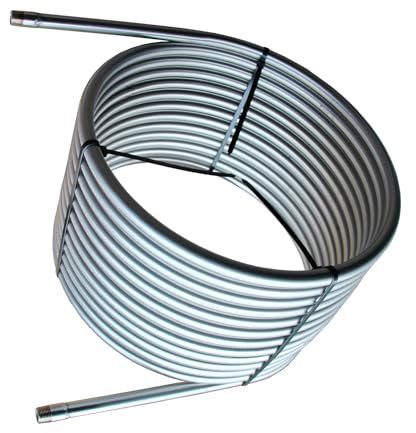 Generisch Edelstahlspirale Edelstahl Spirale Wärmetauscher Kühlspirale Poolheizung HotTube Heizung Pool 17,5 m