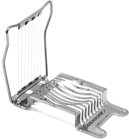 YAMSLAM Coupe-œufs en acier inoxydable - Trancheuse à œufs durs - Multifonction - Accessoire de cuisine - Gadgets