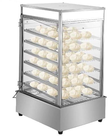 Vaporera Eléctrica Para Bollos Comercial De 1200 W, Calentador Eléctrico De Alimentos Calientes De 6 Capas, Calefacción Envolvente De Vapor De 360 grados, Para Tiendas, Restaurantes Buffet, Etc.