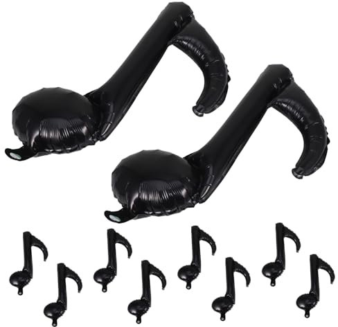 JOINPAYA Concert Balloons Musical Notes 10pcs Aluminum Film Balloons for Birthday and Wedding Decorations
