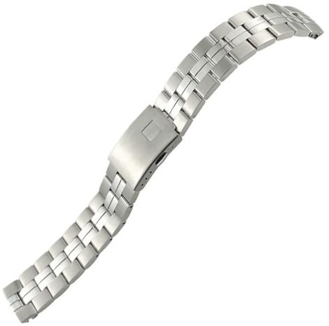 FACDEM Edelstahl-Uhrenarmbänder für 1853 T049 T049410A Tissot PR100-Serie, massives Metallarmband, 19 mm(Silver)