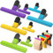 Chiudi Sacchetti,8 Pezzi Clip per Cibo Sacchetti Clip di Chiusura in Plastica Mollette Tenuta Clip Mollette per Chiudere Alimenti per Snack Caffè Caramelle Biscotti 4 Colori