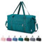 Narwey Faltbare Reisetasche Handgepäck Tasche Weekender Damen Herren, Easyjet Handgepäck 45x36x20, Klein Reisetaschen Tasche Handgepäck Flugzeug Travel Carry on Bag Sporttasche 25L(Blaugrün)