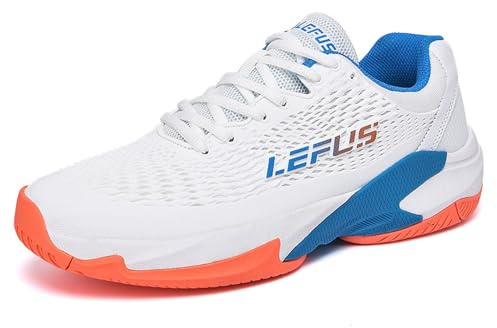 BLBK Tennisskor för män, badmintonskor, dämpade, andningsbara banskor, squashskor