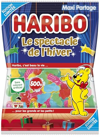 HARIBO - Assortiment Soft Noël - Bonbons Tendres Sans Colorants Artificiels - 500 g