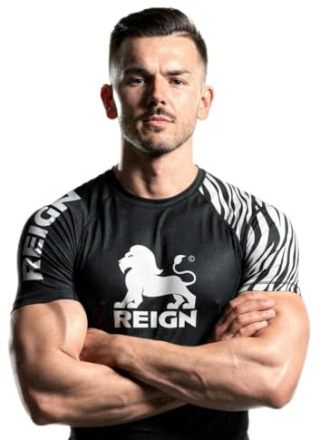 REIGN Rashguard MMA BJJ Homme Ceinture Blanche Taille XL pour Grappling et No-Gi